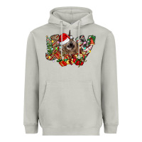 Moon Dust christmas joy highland cow Heavyweight Hoodie - CowhideDigitalArt