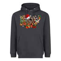 Smoke christmas joy highland cow Heavyweight Hoodie - CowhideDigitalArt