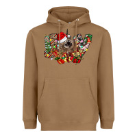 Toasted Coconut christmas joy highland cow Heavyweight Hoodie - CowhideDigitalArt