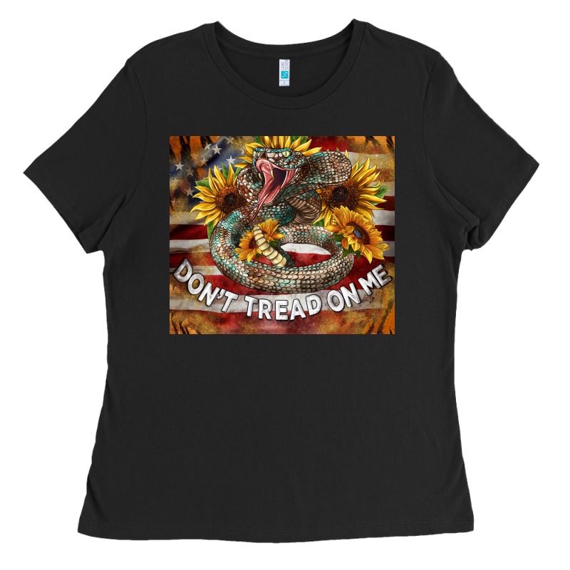 Rattle Snake Don't Tread On Me Tumbler Ladies Tee by BarkalooDesign | Teevron