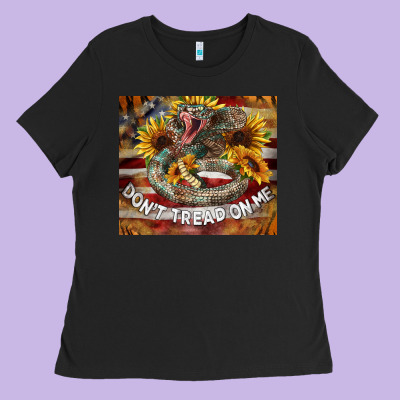 Rattle Snake Don't Tread On Me Tumbler Ladies Tee Designed By Barkaloodesign