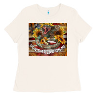 Bone rattle snake don't tread on me tumbler Ladies Tee - BarkalooDesign
