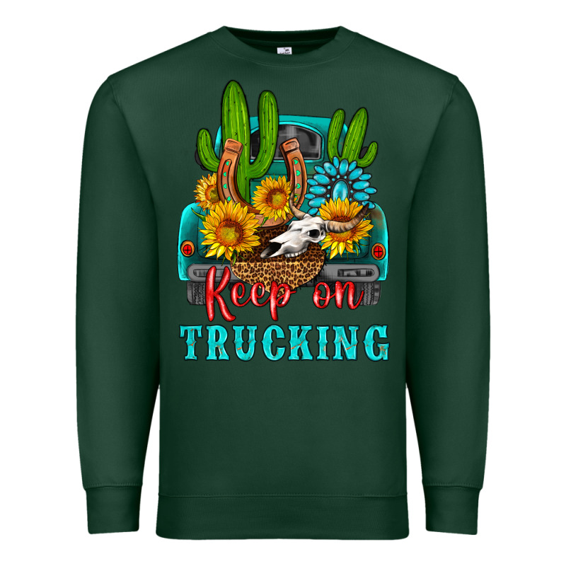Keep On Trucking With Western Truck Premium Sweatshirt by HRA Design Shop | Teevron
