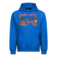 Cobalt drink coffee read books be happy Urban Hoodie - MaliasSmallBusiness