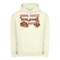 Pigment Pistachio drink coffee read books be happy Urban Hoodie - MaliasSmallBusiness