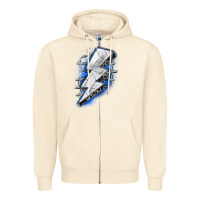 Sandshell volleyball lightning bolt Zipper Hoodie - Zillion Design Studio