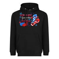 Black Flip flops fireworks & freedom 4th of july Heavyweight Hoodie - CowGirlArtShop