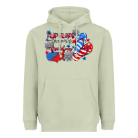 Matcha Flip flops fireworks & freedom 4th of july Heavyweight Hoodie - CowGirlArtShop