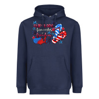 Navy Flip flops fireworks & freedom 4th of july Heavyweight Hoodie - CowGirlArtShop