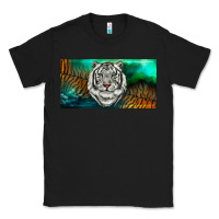 Black white tiger forest license plate Classic Tee - RanaPortraitStore
