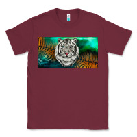 White Tiger Forest License Plate Classic Tee | Teevron