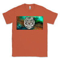 Copper white tiger forest license plate Classic Tee - RanaPortraitStore