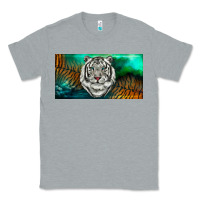 Heather Grey white tiger forest license plate Classic Tee - RanaPortraitStore