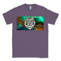 Lavender white tiger forest license plate Classic Tee - RanaPortraitStore