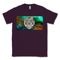 Plum white tiger forest license plate Classic Tee - RanaPortraitStore