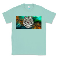 Seafoam white tiger forest license plate Classic Tee - RanaPortraitStore