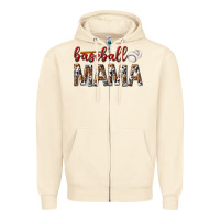 Sandshell baseball mama Zipper Hoodie - texasbilliewilder