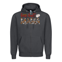 Smoke baseball mama Zipper Hoodie - texasbilliewilder
