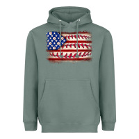 Sage Baseball American flag Heavyweight Hoodie - Neo Western