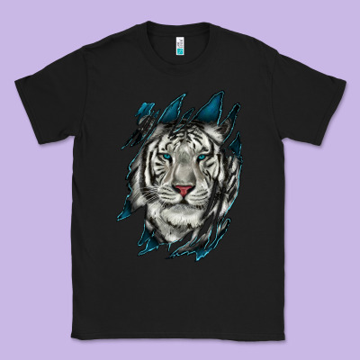 Classic Tee White Tiger Scratch Mark