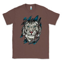 Chestnut White Tiger Scratch Mark Classic Tee - RanaPortraitStore