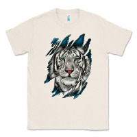 Natural White Tiger Scratch Mark Classic Tee - RanaPortraitStore