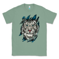 Sage White Tiger Scratch Mark Classic Tee - RanaPortraitStore
