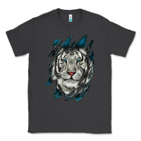 Smoke White Tiger Scratch Mark Classic Tee - RanaPortraitStore