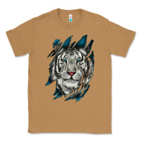 Toasted Coconut White Tiger Scratch Mark Classic Tee - RanaPortraitStore