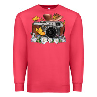 Cardinal floral butterfly film roll vintage camera Premium Sweatshirt - FaDigitalArtStudio