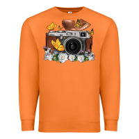 Carrot floral butterfly film roll vintage camera Premium Sweatshirt - FaDigitalArtStudio