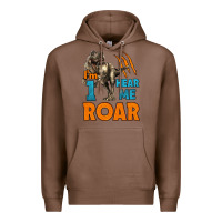 Chestnut i'm one hear me roar dinosaur birthday Premium Hoodie - LillyAllenDesigns