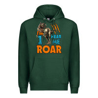 Sports Green i'm one hear me roar dinosaur birthday Premium Hoodie - LillyAllenDesigns
