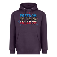 Plum Freedom freedom freedom 4th of july Heavyweight Hoodie - CowGirlArtShop