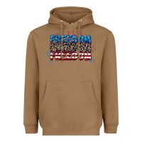 Toasted Coconut Freedom freedom freedom 4th of july Heavyweight Hoodie - CowGirlArtShop