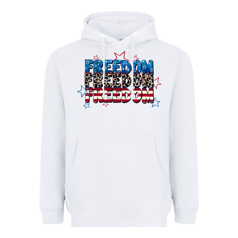 Freedom Freedom Freedom 4th Of July Heavyweight Hoodie by CowGirlArtShop | Teevron