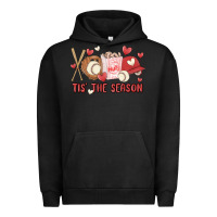 Pigment Black tis the season baseball Urban Hoodie - MaliasSmallBusiness