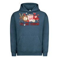 Pigment Midnight Navy tis the season baseball Urban Hoodie - MaliasSmallBusiness