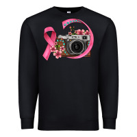 Black floral cancer ribbon vintage camera Premium Sweatshirt - FaDigitalArtStudio