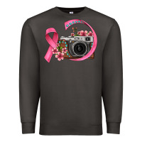 Smoke floral cancer ribbon vintage camera Premium Sweatshirt - FaDigitalArtStudio