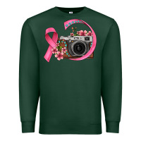Sports Green floral cancer ribbon vintage camera Premium Sweatshirt - FaDigitalArtStudio
