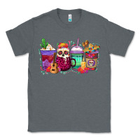 Charcoal Heather dia de los muertos coffee cups Classic Tee - texasbilliewilder