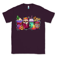 Plum dia de los muertos coffee cups Classic Tee - texasbilliewilder