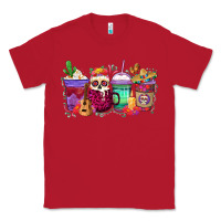 Red dia de los muertos coffee cups Classic Tee - texasbilliewilder