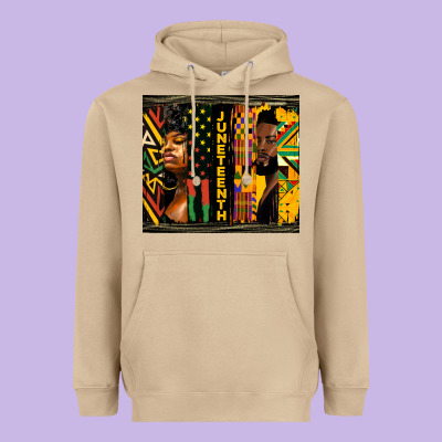 Juneteenth Tumbler Heavyweight Hoodie Designed By Hra Design Shop