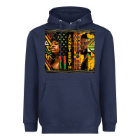 Navy juneteenth tumbler Heavyweight Hoodie - HRA Design Shop