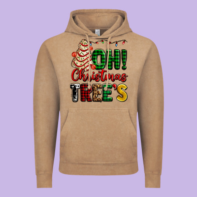Oh Christmas Tree's Ado Vintage Hoodie Designed By Adodesignshop