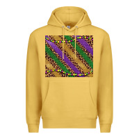 Antique Gold mardi gras leopard glitter bead Premium Hoodie - BarkalooDesign
