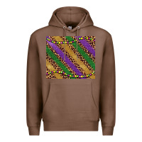 Chestnut mardi gras leopard glitter bead Premium Hoodie - BarkalooDesign