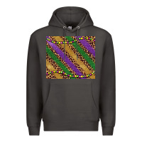 Smoke mardi gras leopard glitter bead Premium Hoodie - BarkalooDesign